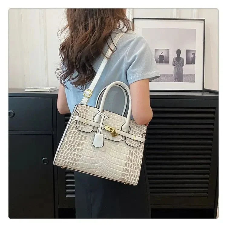 Bolso de Mujer en Piel Sintética Textura Cocodrilo Modelo Blinkin