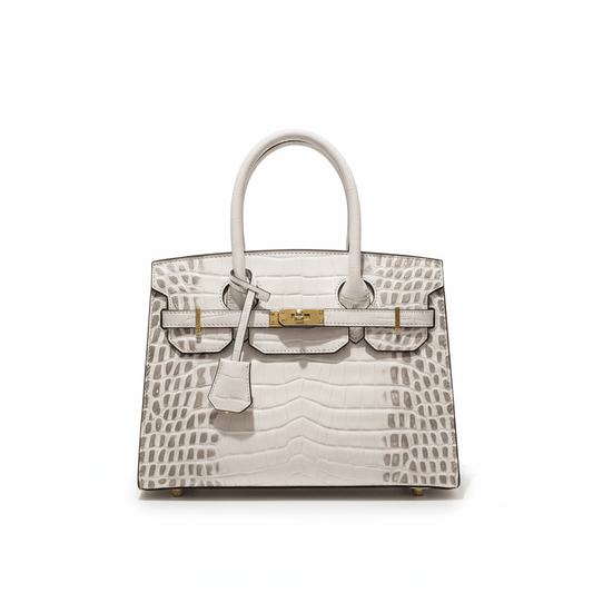 Bolsa Feminina em Couro PU Textura Croco Modelo Blinkin