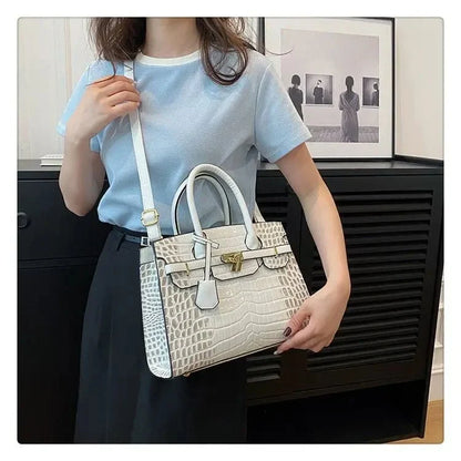 Bolso de Mujer en Piel Sintética Textura Cocodrilo Modelo Blinkin