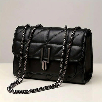 Bolso Femenino Transversal Matelassé en Piel PU con Cadena Modelo Emilly